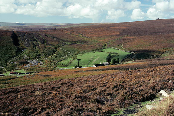 ENG: South West Region, Devon, Dartmoor National Park, Central Dartmoor, Postbridge, An isolated farmstead surrounded by high moors. [Ask for #157.019.]